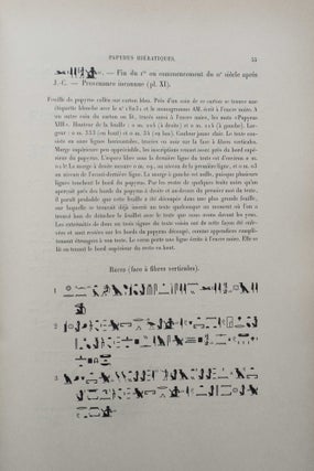 Papyrus hiératiques - Tome I (Catalogue Général du Musée du Caire)