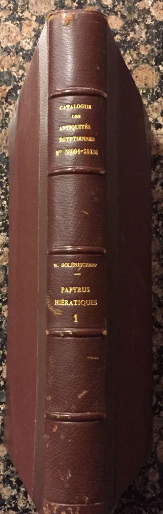 Item #C0089c Papyrus hiératiques. Catalogue Général du Musée du Caire. GOLENISCHEFF Wladimir Semenovich.[newline]C0089c.jpg