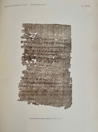Papyrus grecs d'époque byzantine. Tome I, fasc. 1 & 2 (Catalogue Général du Musée du Caire, Nos 67001-67089 & 67089-67124) Tome II, fasc. 1, 2 & 3 (Catalogue Général du Musée du Caire, Nos 67125-67150 & 67151-67187 & Nos 67188-67278) Tome III. (Catalogue Général du Musée du Caire, Nos 67279-67359) (complete set)
