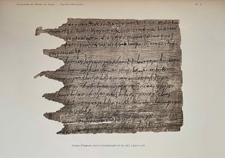 Papyrus grecs d'époque byzantine. Tome I, fasc. 1 & 2 (Catalogue Général du Musée du Caire, Nos 67001-67089 & 67089-67124) Tome II, fasc. 1, 2 & 3 (Catalogue Général du Musée du Caire, Nos 67125-67150 & 67151-67187 & Nos 67188-67278) Tome III. (Catalogue Général du Musée du Caire, Nos 67279-67359) (complete set)[newline]C0099a-19.jpeg