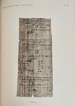 Papyrus grecs d'époque byzantine. Tome I, fasc. 1 & 2 (Catalogue Général du Musée du Caire, Nos 67001-67089 & 67089-67124) Tome II, fasc. 1, 2 & 3 (Catalogue Général du Musée du Caire, Nos 67125-67150 & 67151-67187 & Nos 67188-67278) Tome III. (Catalogue Général du Musée du Caire, Nos 67279-67359) (complete set)[newline]C0099a-20.jpeg