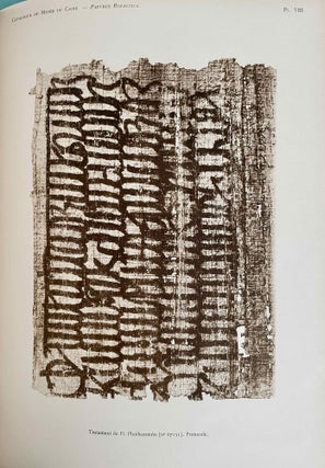 Papyrus grecs d'époque byzantine. Tome I, fasc. 1 & 2 (Catalogue Général du Musée du Caire, Nos 67001-67089 & 67089-67124) Tome II, fasc. 1, 2 & 3 (Catalogue Général du Musée du Caire, Nos 67125-67150 & 67151-67187 & Nos 67188-67278) Tome III. (Catalogue Général du Musée du Caire, Nos 67279-67359) (complete set)