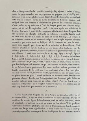 Papyrus grecs d'époque byzantine. Tome I, fasc. 1 & 2 (Catalogue Général du Musée du Caire, Nos 67001-67089 & 67089-67124) Tome II, fasc. 1, 2 & 3 (Catalogue Général du Musée du Caire, Nos 67125-67150 & 67151-67187 & Nos 67188-67278) Tome III. (Catalogue Général du Musée du Caire, Nos 67279-67359) (complete set)[newline]C0099a-31.jpeg