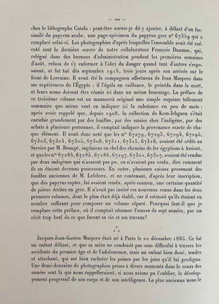Papyrus grecs d'époque byzantine. Tome I, fasc. 1 & 2 (Catalogue Général du Musée du Caire, Nos 67001-67089 & 67089-67124) Tome II, fasc. 1, 2 & 3 (Catalogue Général du Musée du Caire, Nos 67125-67150 & 67151-67187 & Nos 67188-67278) Tome III. (Catalogue Général du Musée du Caire, Nos 67279-67359) (complete set)