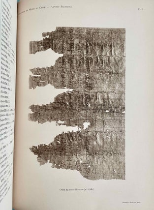 Papyrus grecs d'époque byzantine. Tome I, fasc. 1 & 2 (Catalogue Général du Musée du Caire, Nos 67001-67089 & 67089-67124) Tome II, fasc. 1, 2 & 3 (Catalogue Général du Musée du Caire, Nos 67125-67150 & 67151-67187 & Nos 67188-67278) Tome III. (Catalogue Général du Musée du Caire, Nos 67279-67359) (complete set)[newline]C0099a-34.jpeg