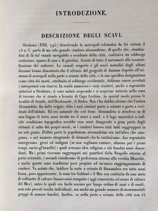 La necropoli di Sciatbi. Vol. I: Testo (Catalogue Général du Musée d'Alexandrie, Nos 1-624)