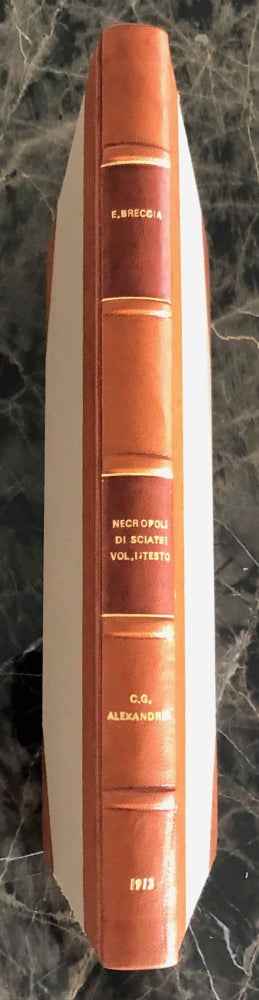 Item #C0110b La necropoli di Sciatbi. Vol. I: Testo (Catalogue Général du Musée d'Alexandrie, Nos 1-624). BRECCIA Evaristo.[newline]C0110b.jpeg