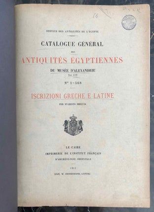 Iscrizioni greche e latine (Catalogue Général du Musée d'Alexandrie, Nos 1-568)[newline]C0112a-03.jpeg