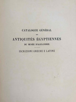 Iscrizioni greche e latine (Catalogue Général du Musée d'Alexandrie, Nos 1-568)[newline]C0112a-04.jpeg