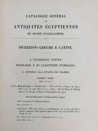 Iscrizioni greche e latine (Catalogue Général du Musée d'Alexandrie, Nos 1-568)[newline]C0112a-24.jpeg