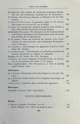Chronique d'Egypte. Tome XLIII. N°85 et 86. Janvier et juillet 1968