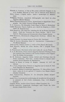 Chronique d'Egypte. Tome LV. N°109 et 110. Janvier et juillet 1980