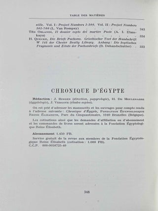Chronique d'Egypte. Tome LV. N&deg;109 et 110. Janvier et juillet 1980[newline]CDE55T109110-04.jpeg