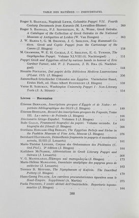 Chronique d'Egypte. Tome LVII. N°113 et 114. Janvier et juillet 1982