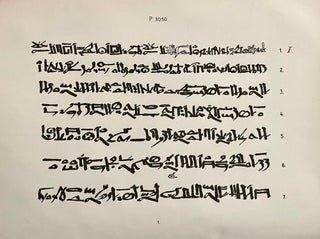 Hieratische Papyrus aus den Königlichen Museen zu Berlin. Band I: Rituale für den Kultus des Amon und für den Kultus der Mut. Band II: Hymnen an verschiedene Götter. Zusatzkapitel zum Totenbuch. Band III: Schriftstücke der VI. dynastie aus Elephantine. Zaubersprüche für Mutter und Kind. Ostraka. Band IV: Literarische Texte des Mittleren Reiches. I: Die Klagen des Bauern. Band V: Literarische Texte des Mittleren Reiches. II: Die Erzählung des Sinuhe und die Hirtengeschichte (complete set)