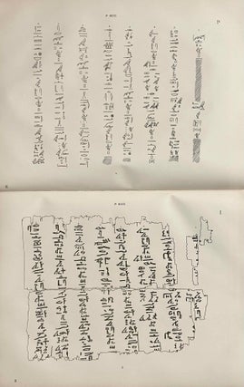 Hieratische Papyrus aus den Königlichen Museen zu Berlin. Band I: Rituale für den Kultus des Amon und für den Kultus der Mut. Band II: Hymnen an verschiedene Götter. Zusatzkapitel zum Totenbuch. Band III: Schriftstücke der VI. dynastie aus Elephantine. Zaubersprüche für Mutter und Kind. Ostraka. Band IV: Literarische Texte des Mittleren Reiches. I: Die Klagen des Bauern. Band V: Literarische Texte des Mittleren Reiches. II: Die Erzählung des Sinuhe und die Hirtengeschichte (complete set)