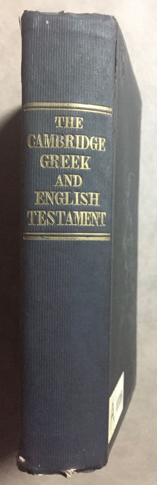 Item #M0010 The New Testament of our Lord and Saviour Jesus Christ : According to the Authorised Version. The Greek and English Texts arranged in Parallel Columns. [newline]M0010.jpg