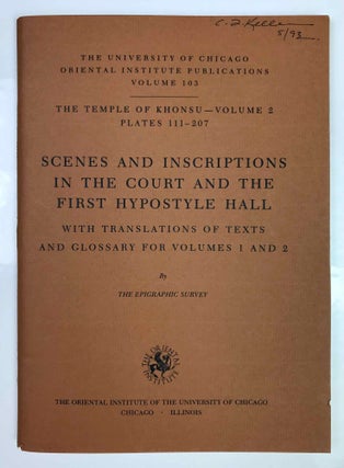 Temple of Khonsu. Vol. I: Scenes of King Herihor in the court. Vol. II: Scenes and inscriptions in the court and the first hypostyle hall (complete set)[newline]M0018b-12.jpeg
