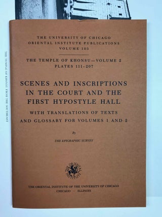 Temple of Khonsu. Vol. I: Scenes of King Herihor in the court. Vol. II: Scenes and inscriptions in the court and the first hypostyle hall (complete set)[newline]M0018e-14.jpeg