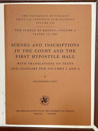 Temple of Khonsu. Vol. II: Scenes and inscriptions in the court and the first hypostyle hall[newline]M0019-02.jpeg