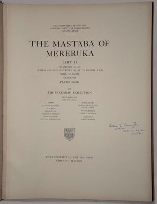 The mastaba of Mereruka. Vol. I & II (complete set)