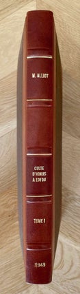 Item #M0068d Le culte d'Horus à Edfou au temps des Ptolémées. Tome I. ALLIOT Maurice