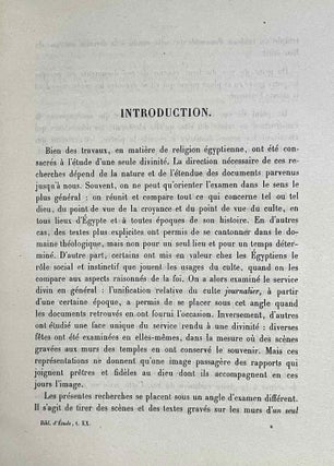 Le culte d'Horus à Edfou au temps des Ptolémées. Tomes I & II (complete set)