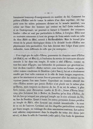Le culte d'Horus à Edfou au temps des Ptolémées. Tomes I & II (complete set)