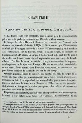 Le culte d'Horus à Edfou au temps des Ptolémées. Tomes I & II (complete set)
