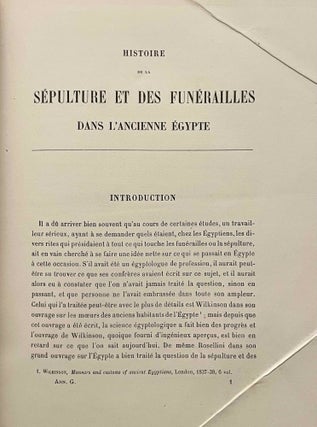 Histoire de la sépulture et des funérailles dans l'Egypte ancienne, tomes I & II (complete set)[newline]M0071a-04.jpeg