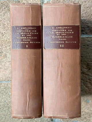 Item #M0071b Histoire de la s&eacute;pulture et des fun&eacute;railles dans l'Egypte ancienne. Tomes I...[newline]M0071b-00.jpeg