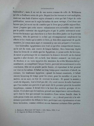 Histoire de la s&eacute;pulture et des fun&eacute;railles dans l'Egypte ancienne. Tomes I & II (complete set).[newline]M0071b-05.jpeg