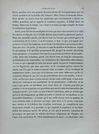 Histoire de la sépulture et des funérailles dans l'Egypte ancienne. Tomes I & II (complete set).