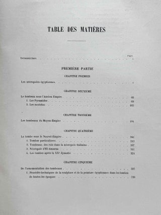 Histoire de la s&eacute;pulture et des fun&eacute;railles dans l'Egypte ancienne. Tomes I & II (complete set).[newline]M0071b-16.jpeg