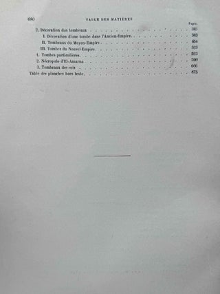 Histoire de la s&eacute;pulture et des fun&eacute;railles dans l'Egypte ancienne. Tomes I & II (complete set).[newline]M0071b-17.jpeg