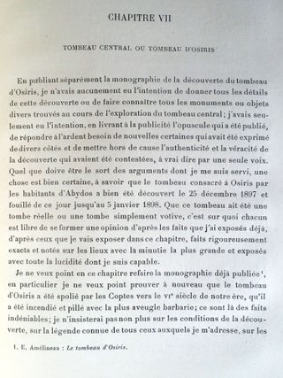 Mission Am&eacute;lineau. Les nouvelles fouilles d'Abydos. Tome III: 1897-1898. 1&egrave;re et 2e parties (complete set)[newline]M0077-03.jpg