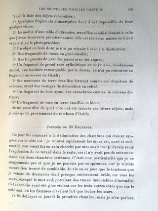 Mission Am&eacute;lineau. Les nouvelles fouilles d'Abydos. Tome III: 1897-1898. 1&egrave;re et 2e parties (complete set)[newline]M0077-04.jpg