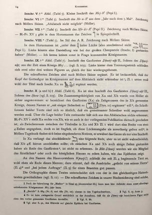 Die Felseninschriften von Hatnub. Nach den Aufnahmen Georg Möllers herausgegeben und bearbeitet.