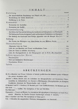 Die Felseninschriften von Hatnub. Nach den Aufnahmen Georg Möllers herausgegeben und bearbeitet.[newline]M0082d-03.jpeg