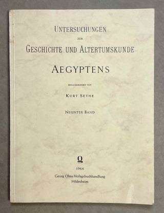 Item #M0082e Die Felseninschriften von Hatnub. Nach den Aufnahmen Georg Möllers herausgegeben...[newline]M0082e-00.jpeg