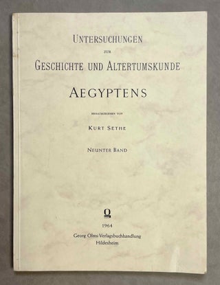 Item #M0082e Die Felseninschriften von Hatnub. Nach den Aufnahmen Georg Möllers herausgegeben...