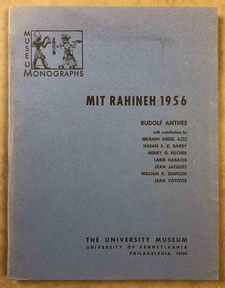 Item #M0084 Mit Rahineh 1956. ANTHES Rudolf.[newline]M0084.jpg