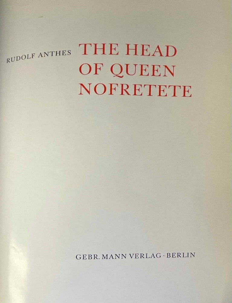 Item #M0085a The head of Queen Nofretete. ANTHES Rudolf.[newline]M0085a-00.jpeg