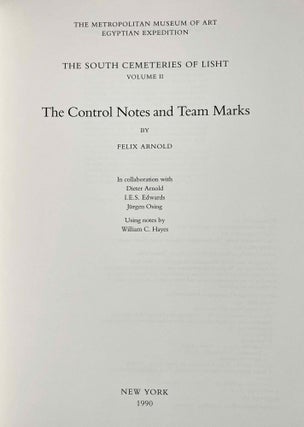 The south cemeteries of Lisht. Vol. I: the pyramid of Senwosret I. Vol. II: The control notes and team marks. Vol. III: the pyramid complex of Senwosret I (complete set)[newline]M0092-11.jpeg