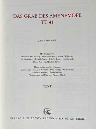 Das Grab des Amenemope TT 41. Text und Tafelband (complete set)[newline]M0094c-02.jpeg