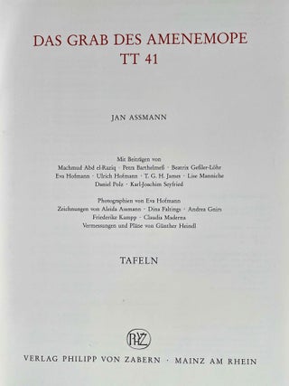 Das Grab des Amenemope TT 41. Text und Tafelband (complete set)[newline]M0094c-13.jpeg