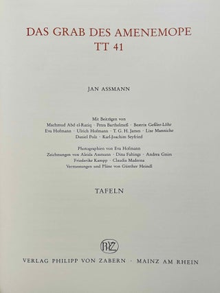 Das Grab des Amenemope TT 41. Text und Tafelband (complete set)[newline]M0094f-09.jpeg
