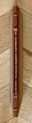 Item #M0096a Faijumische Fragmente der Reden des Agathonicus Bischofs von Tarsus. ERICHSEN Wolja