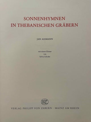 Sonnenhymnen in thebanischen Gr&auml;bern[newline]M0097d-01.jpeg