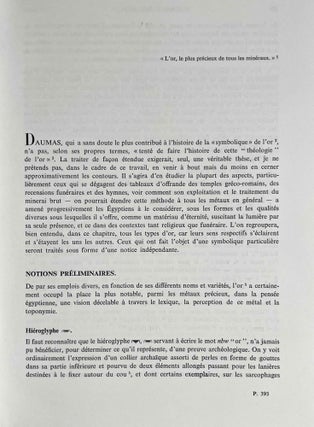 L'univers minéral dans la pensée égyptienne. Tome I: Le monde des déserts, des mines et des carrières. L'offrande des métaux et des pierres et le remplissage de l'Oeil-Oudjat. Les divinités de l'univers minéral dans la mentalité et la religion des Anciens Egyptiens. Tome II: Les minerais, les métaux, les minéraux et les produits chimiques, les trésors et les défilés de contrées minières: leur intégration dans la marche de l'univers et l'entretien de la vie divine (complete set)